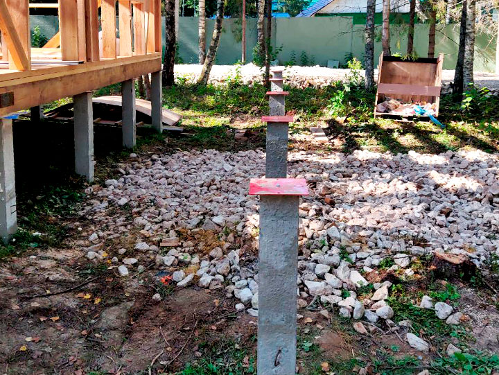 Забивной свайный фундамент под домокомплект Забивной свайный фундамент под домокомплект